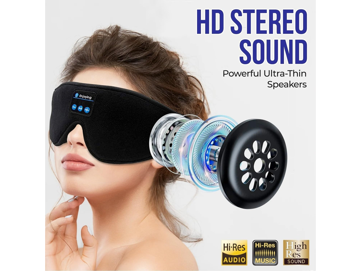 Sleep Eye Mask Bluetooth Headphone 3D Wireless Sleeping Headphones