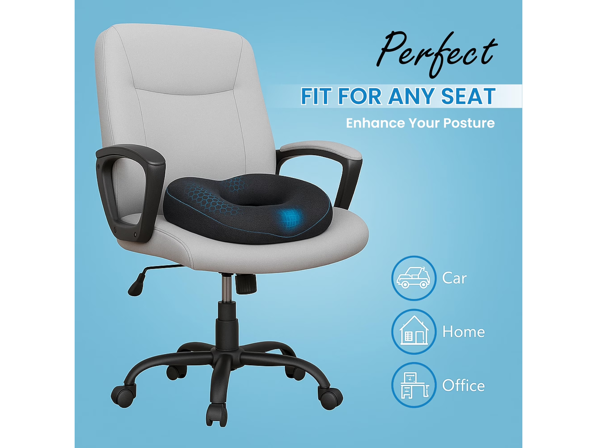 Memory Foam Donut Seat Cushion Pillow
