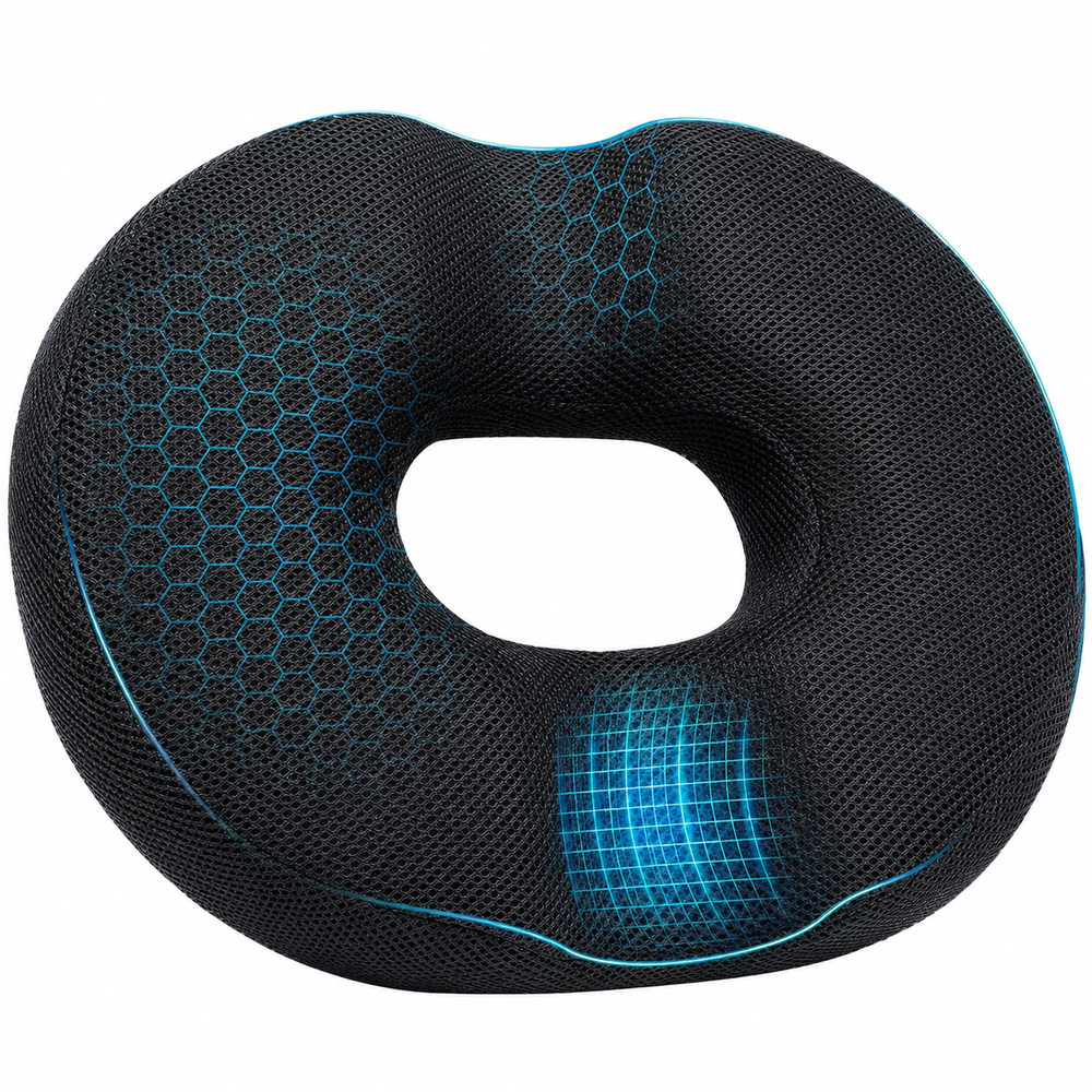 Memory Foam Donut Seat Cushion Pillow