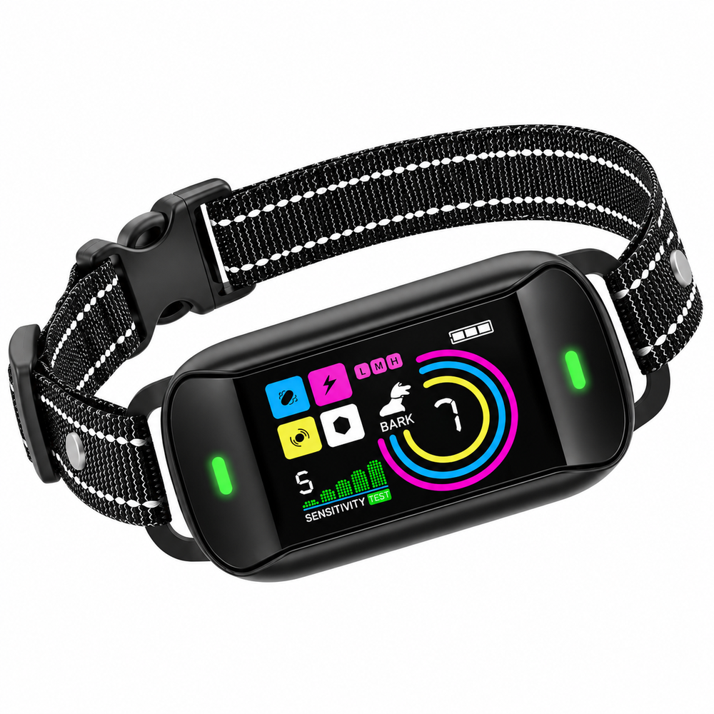 Smart Bark Control Collar AI Detection IP68 Waterproof Rechargeable
