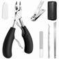 Professional Toenail Clippers Set Stainless Steel Pedicure Tools for Thick and Ingrown Nails