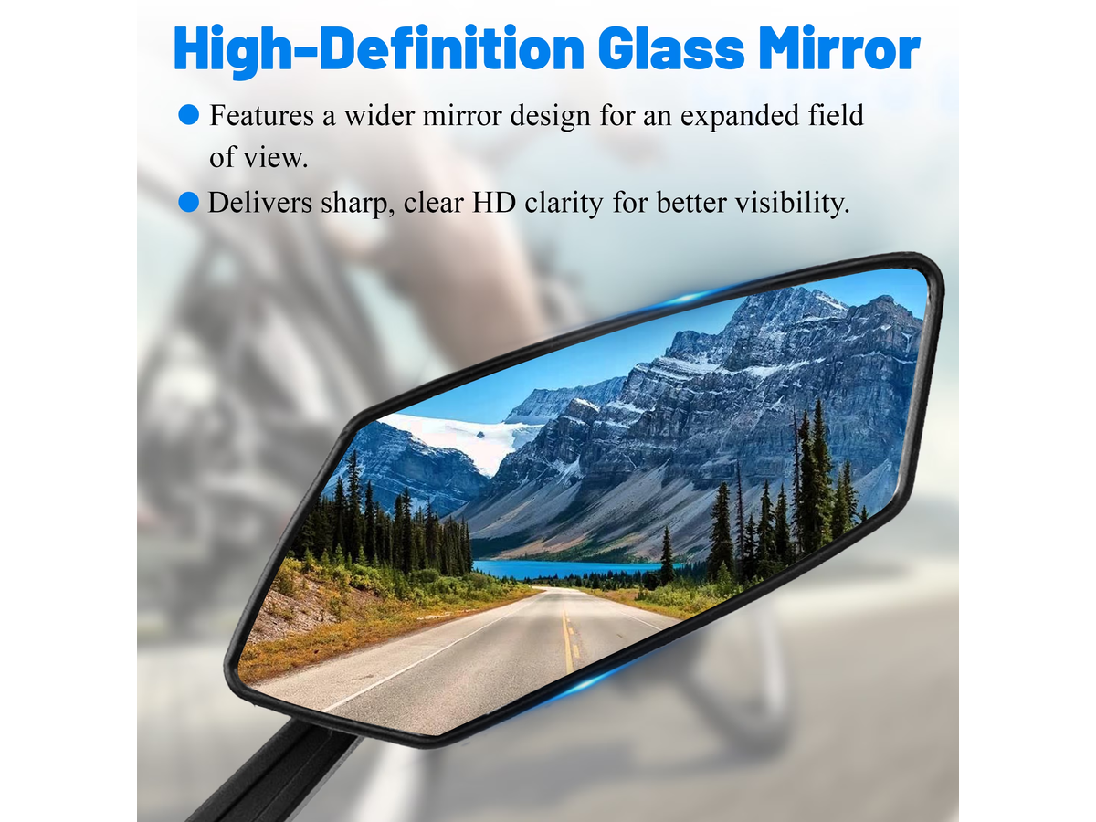 Bicycle Rearview Mirror 2 Pack 360 Degree Adjustable Wide Angle Mirrors