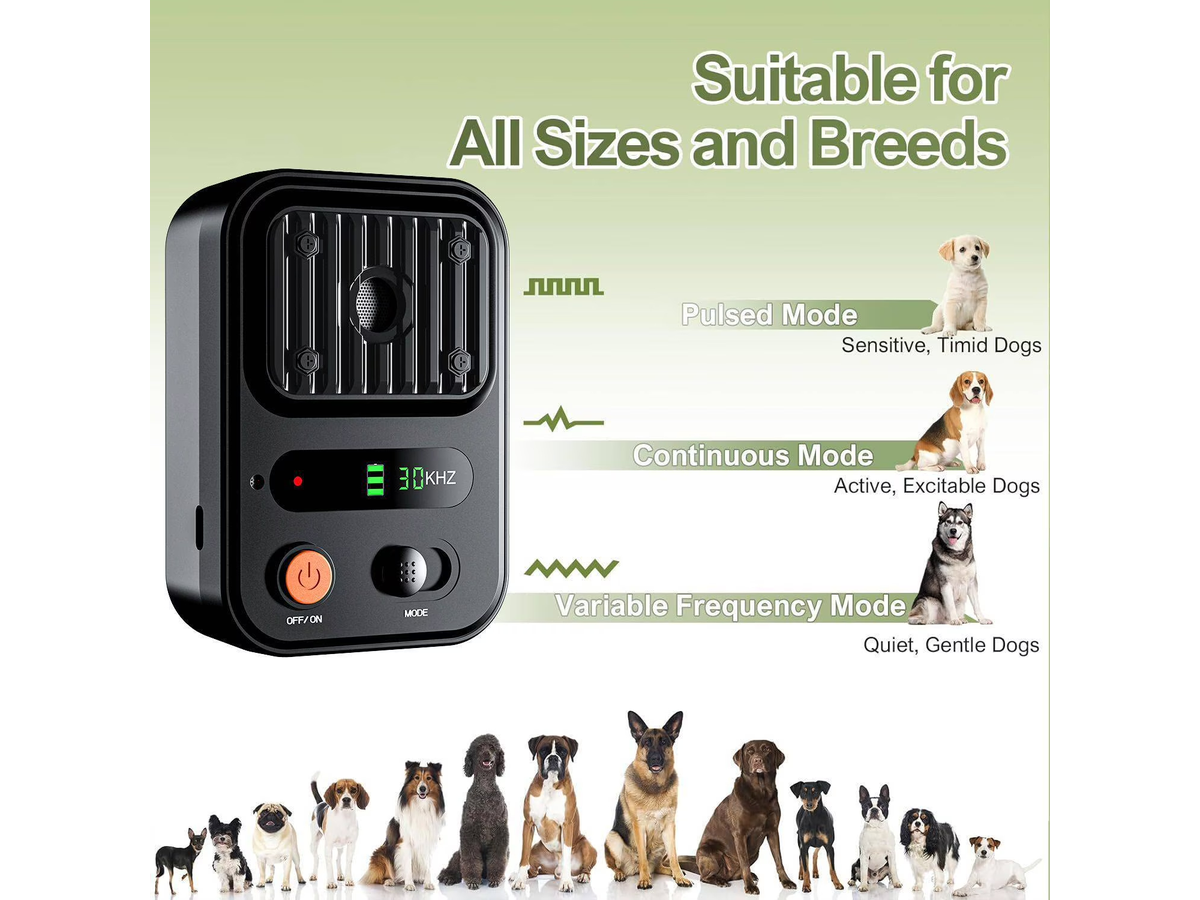 Ultrasonic Anti Barking Device Rechargeable Dog Bark Control 50FT Range