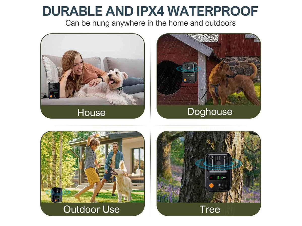 Ultrasonic Anti Barking Device Rechargeable Dog Bark Control 50FT Range