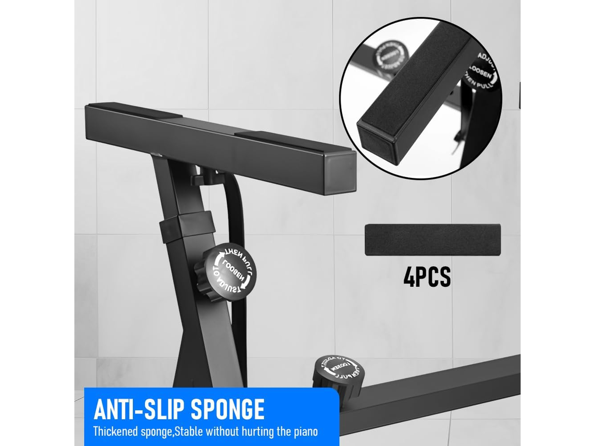 Adjustable Keyboard Stand Z Frame with Wheels
