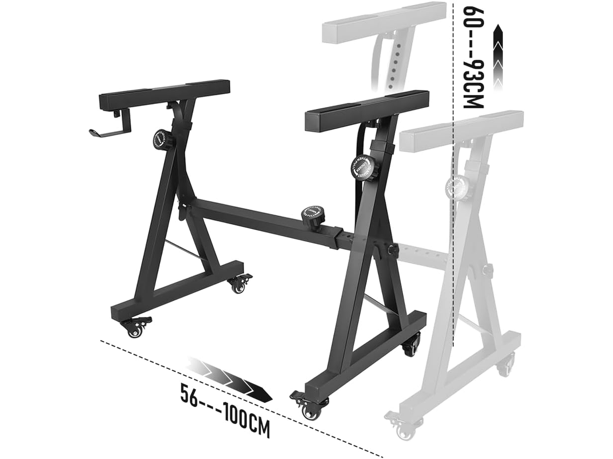 Adjustable Keyboard Stand Z Frame with Wheels