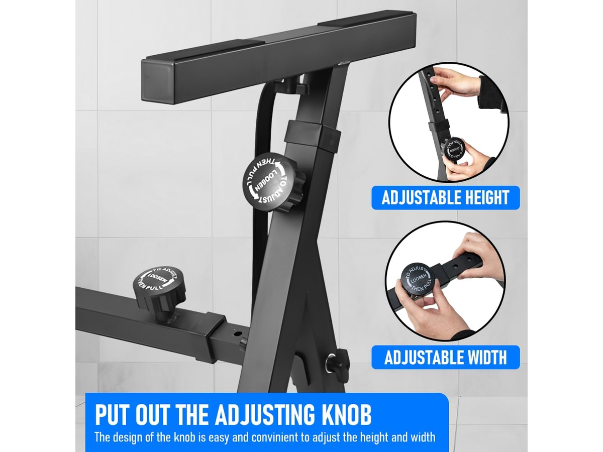Adjustable Keyboard Stand Z Frame with Wheels