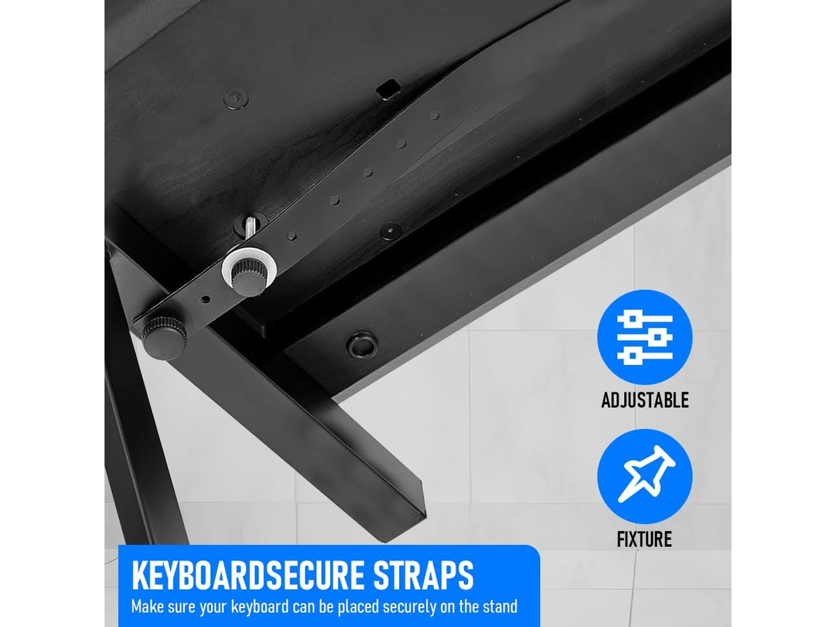 Adjustable Keyboard Stand Z Frame with Wheels