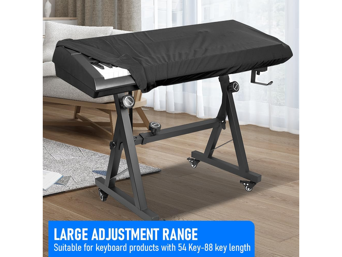 Adjustable Keyboard Stand Z Frame with Wheels