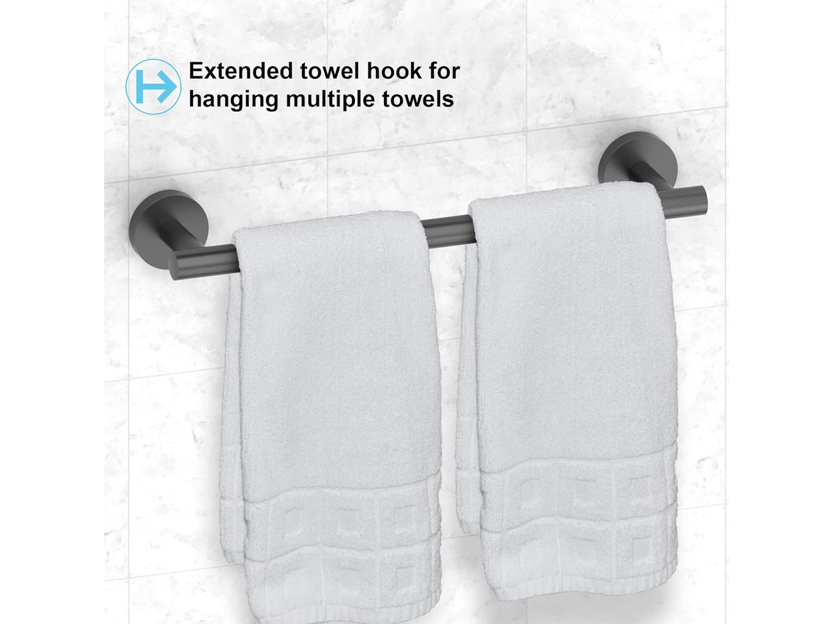 Bathroom Hardware Set 7-Piece Stainless Steel