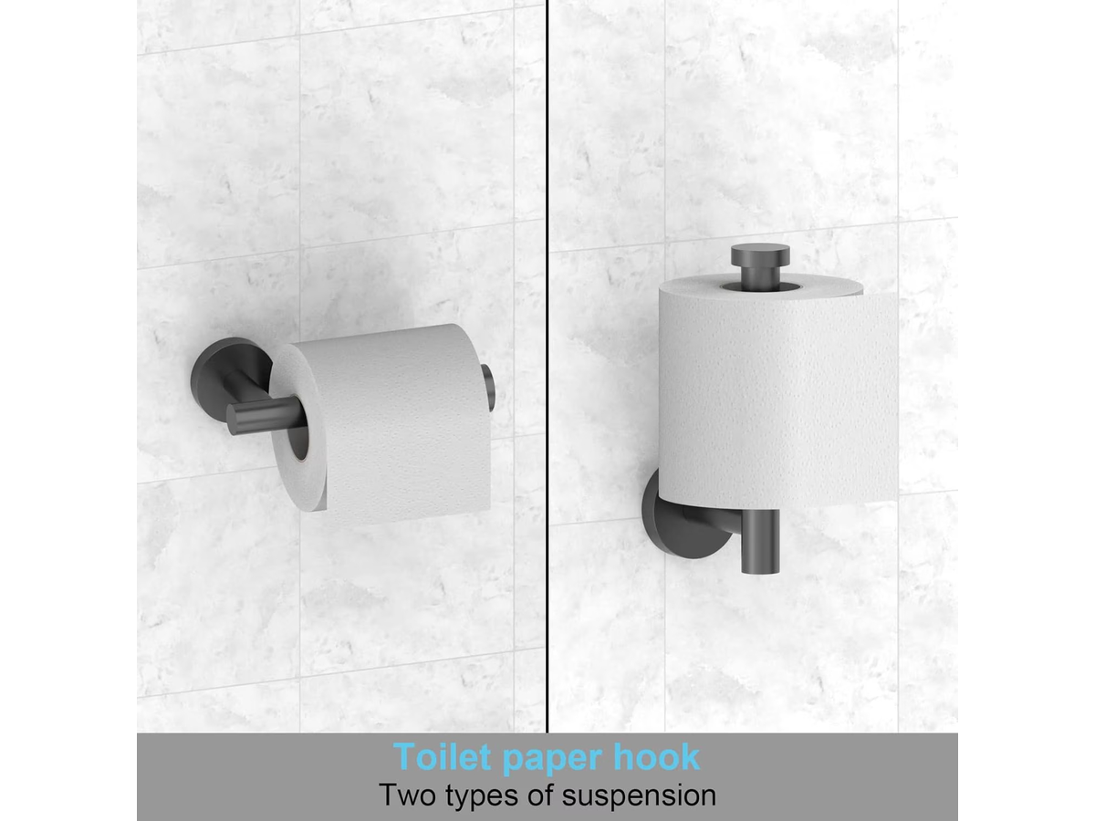 Bathroom Hardware Set 7-Piece Stainless Steel