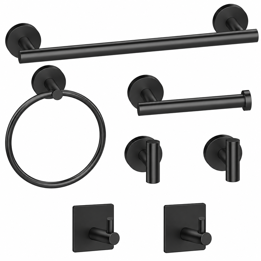 Bathroom Hardware Set 7-Piece Stainless Steel