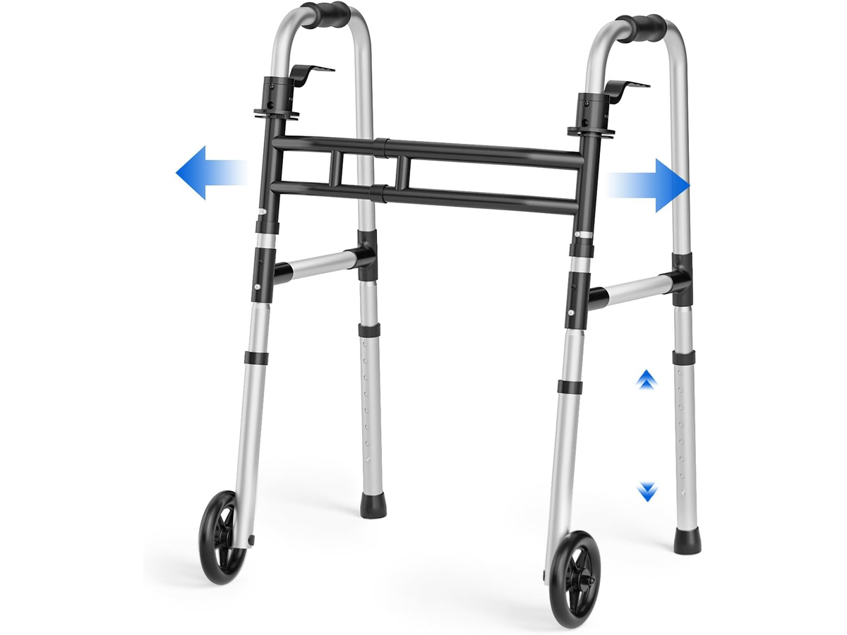 Mobility Walker For Seniors Folding Aluminum Walking Frame