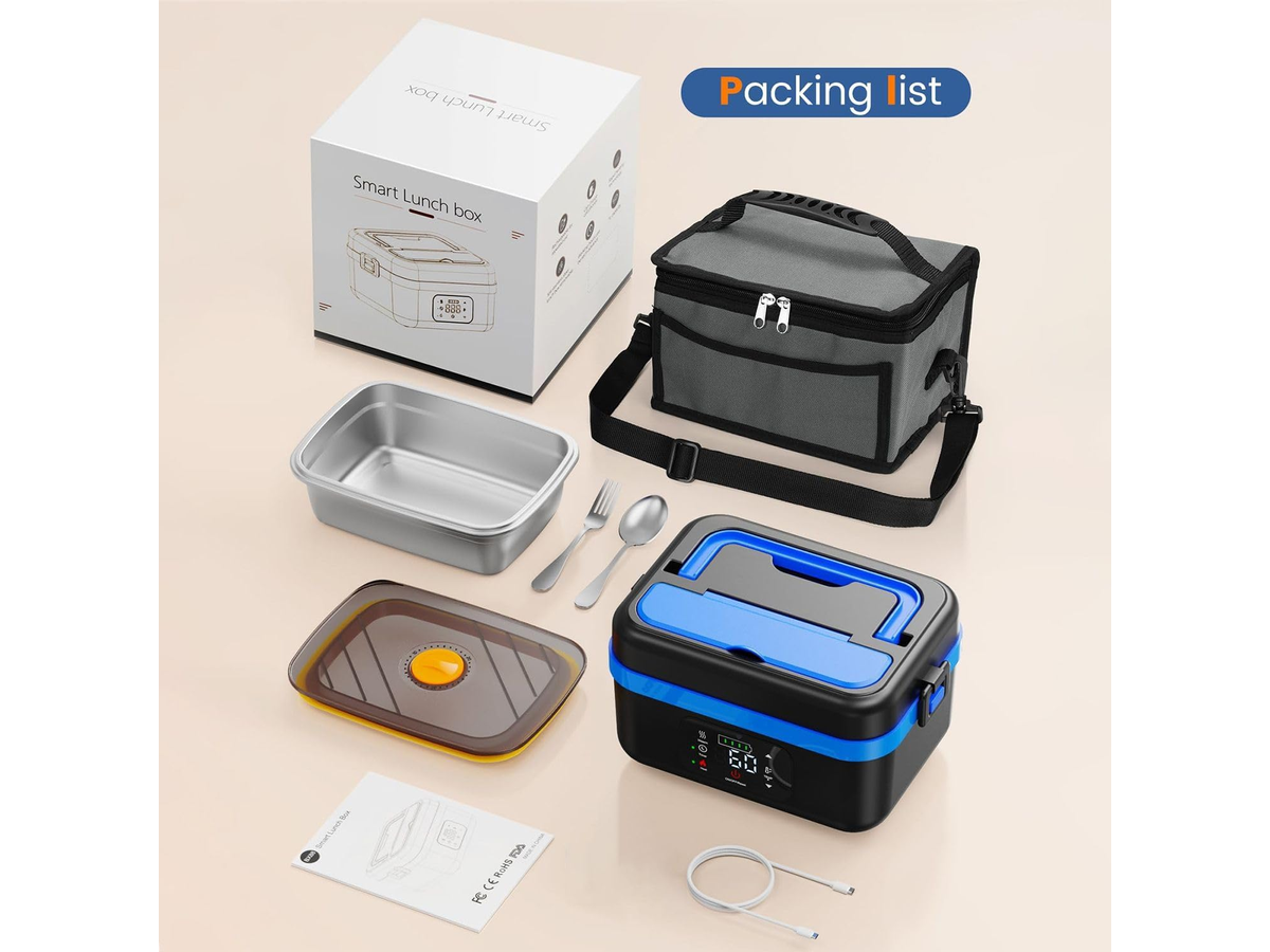 Portable Self Heating Electric Lunch Box Food Warmer