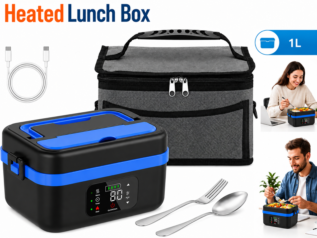 Portable Self Heating Electric Lunch Box Food Warmer