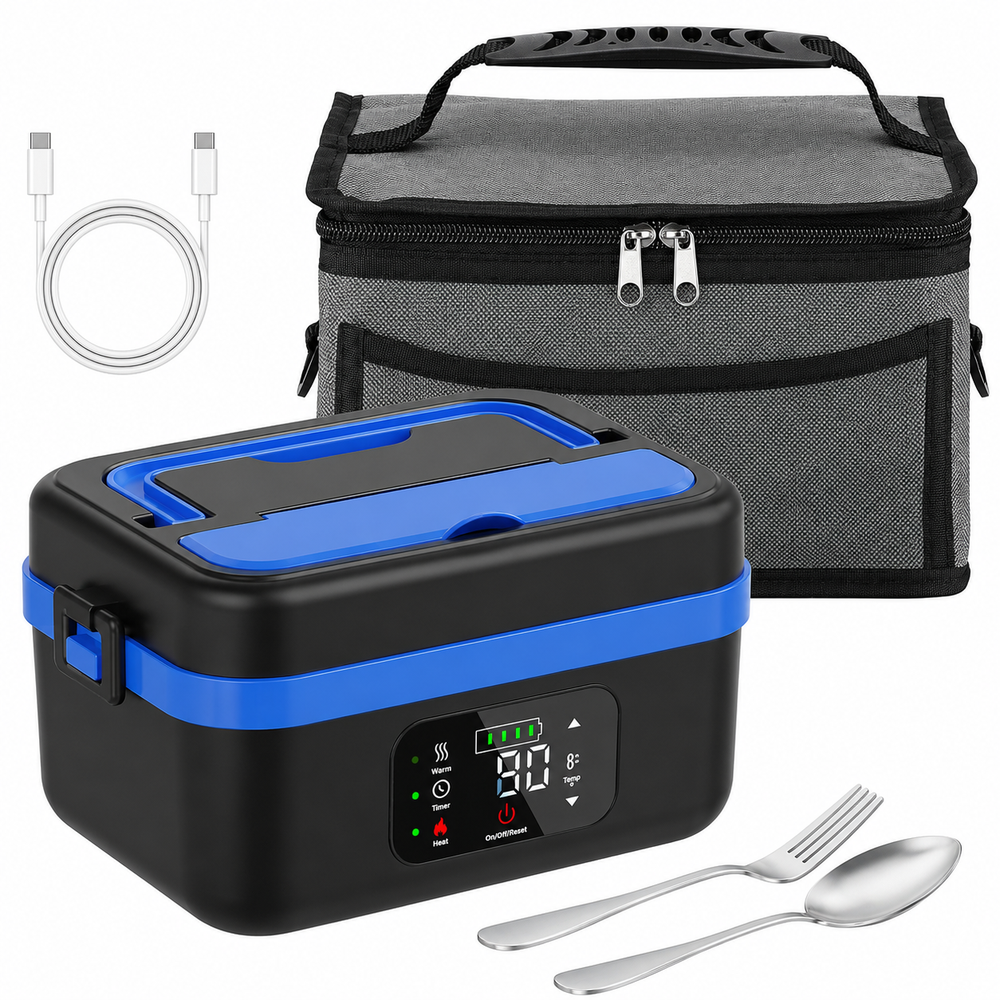 Portable Self Heating Electric Lunch Box Food Warmer