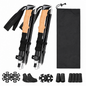 Collapsible Trekking Poles 2 Pack Adjustable Quick Lock Walking Sticks with EVA Handles