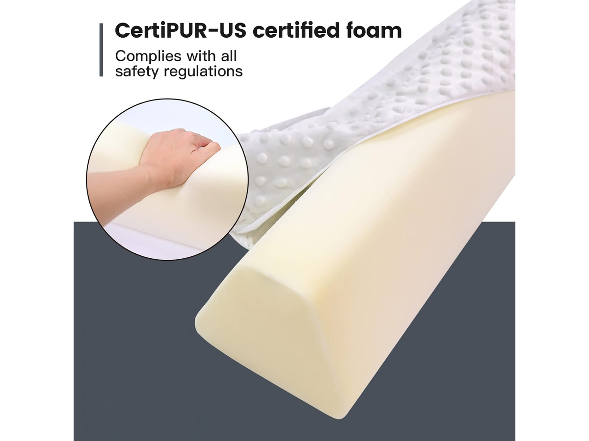 Bed Bumper Foam Bed Guard Non Slip Safety Rail for Twin Full Queen King Beds