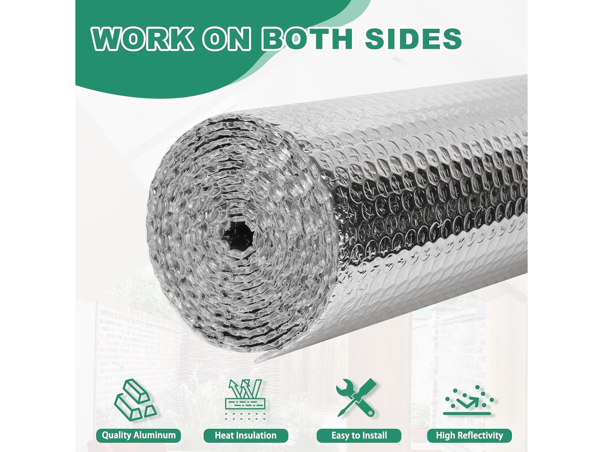 Double-Layer Aluminum Bubble Foil Insulation 10M