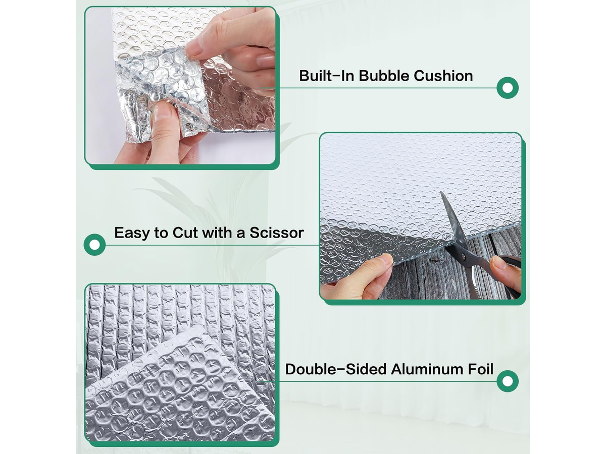 Double-Layer Aluminum Bubble Foil Insulation 10M