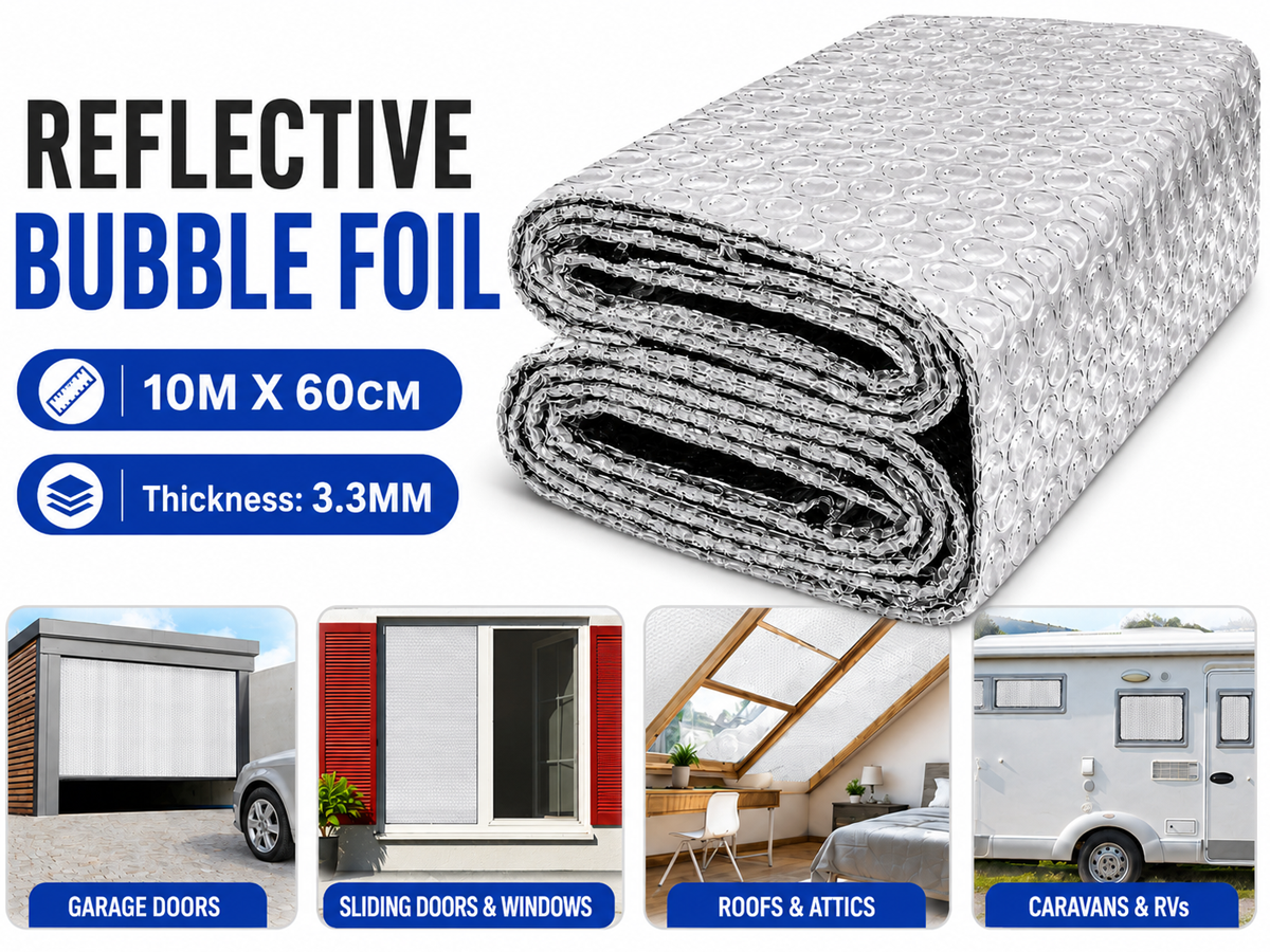 Double-Layer Aluminum Bubble Foil Insulation 10M