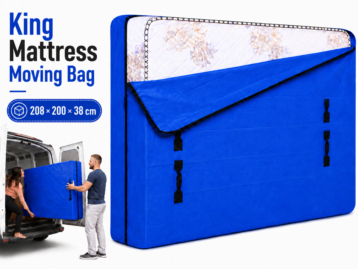 Mattress Protector Storage Bag King Size Reusable Moving Cover with 8 Handles