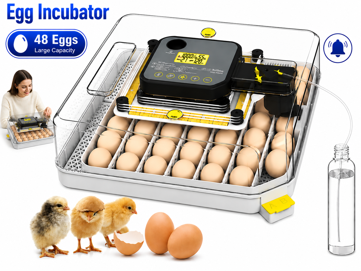Egg Incubator 48 Egg Automatic Turning Hatcher