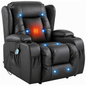 Recliner Chair with Heat Massage Vibration Zero Gravity Cup Holders