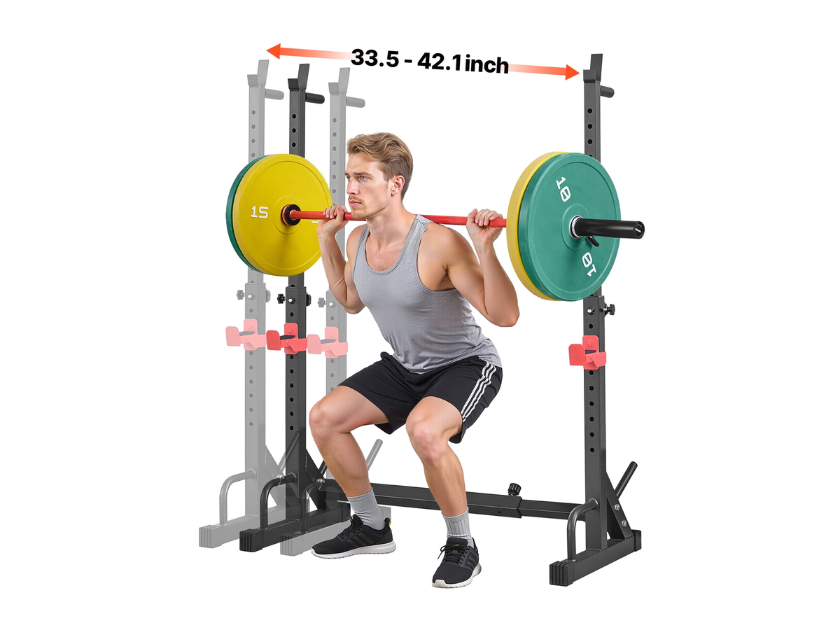 Adjustable Squat Rack Home Gym Strength Training Stand