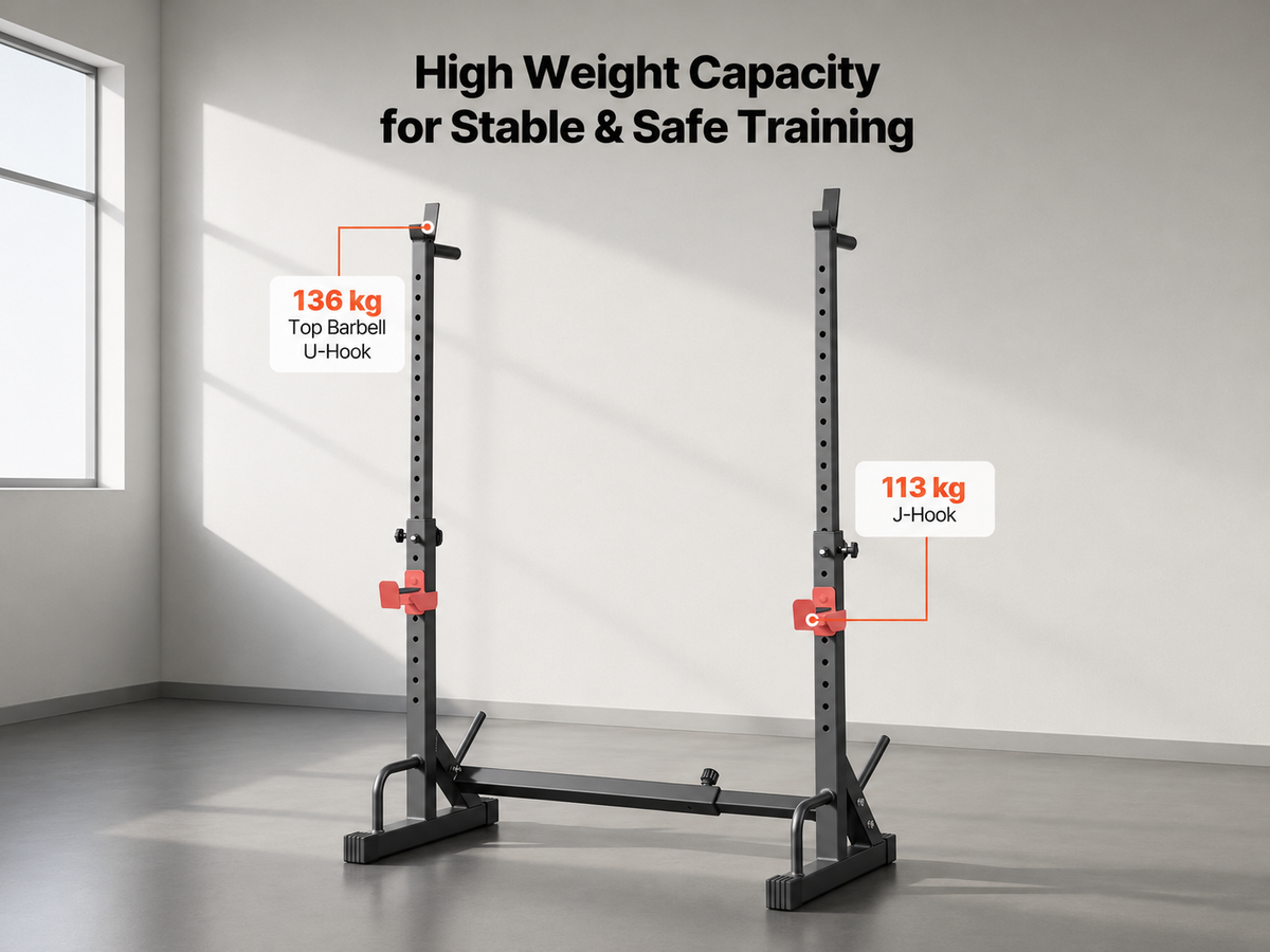 Adjustable Squat Rack Home Gym Strength Training Stand