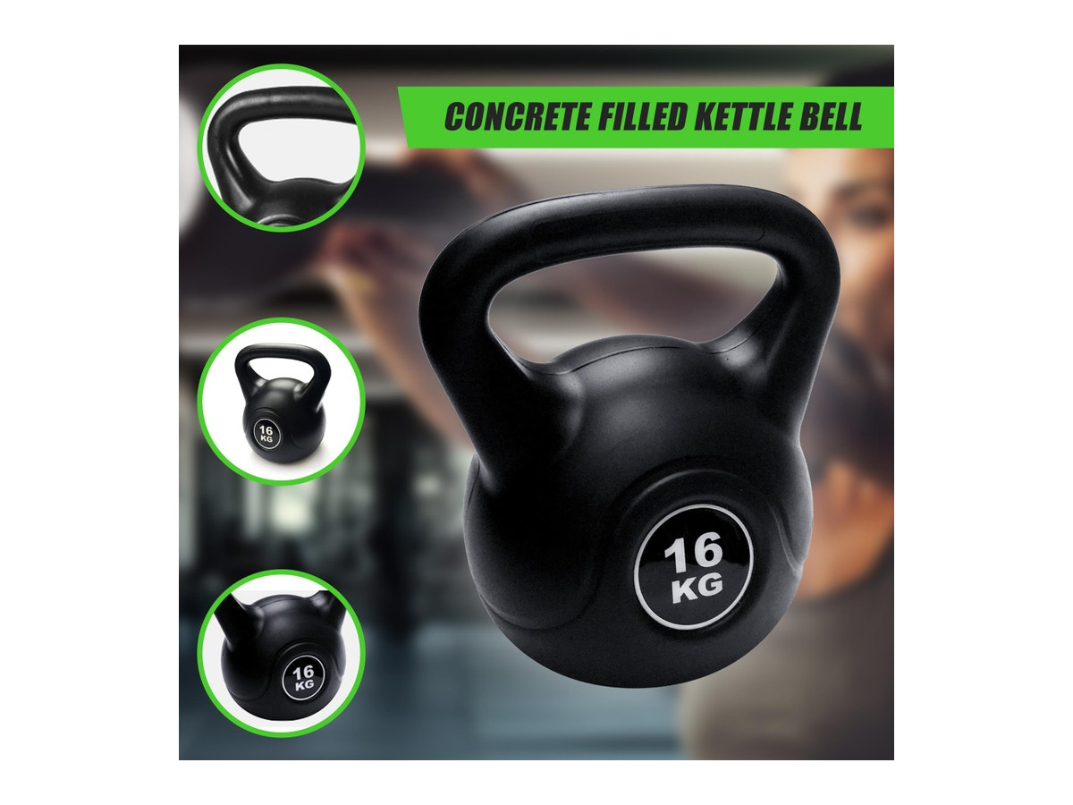 16kg Kettlebell Weight Concrete Filled Kettle Bell