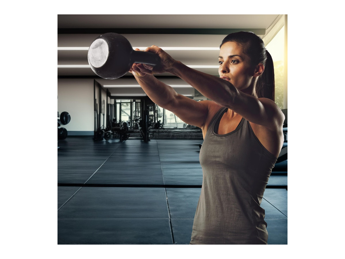 16kg Kettlebell Weight Concrete Filled Kettle Bell