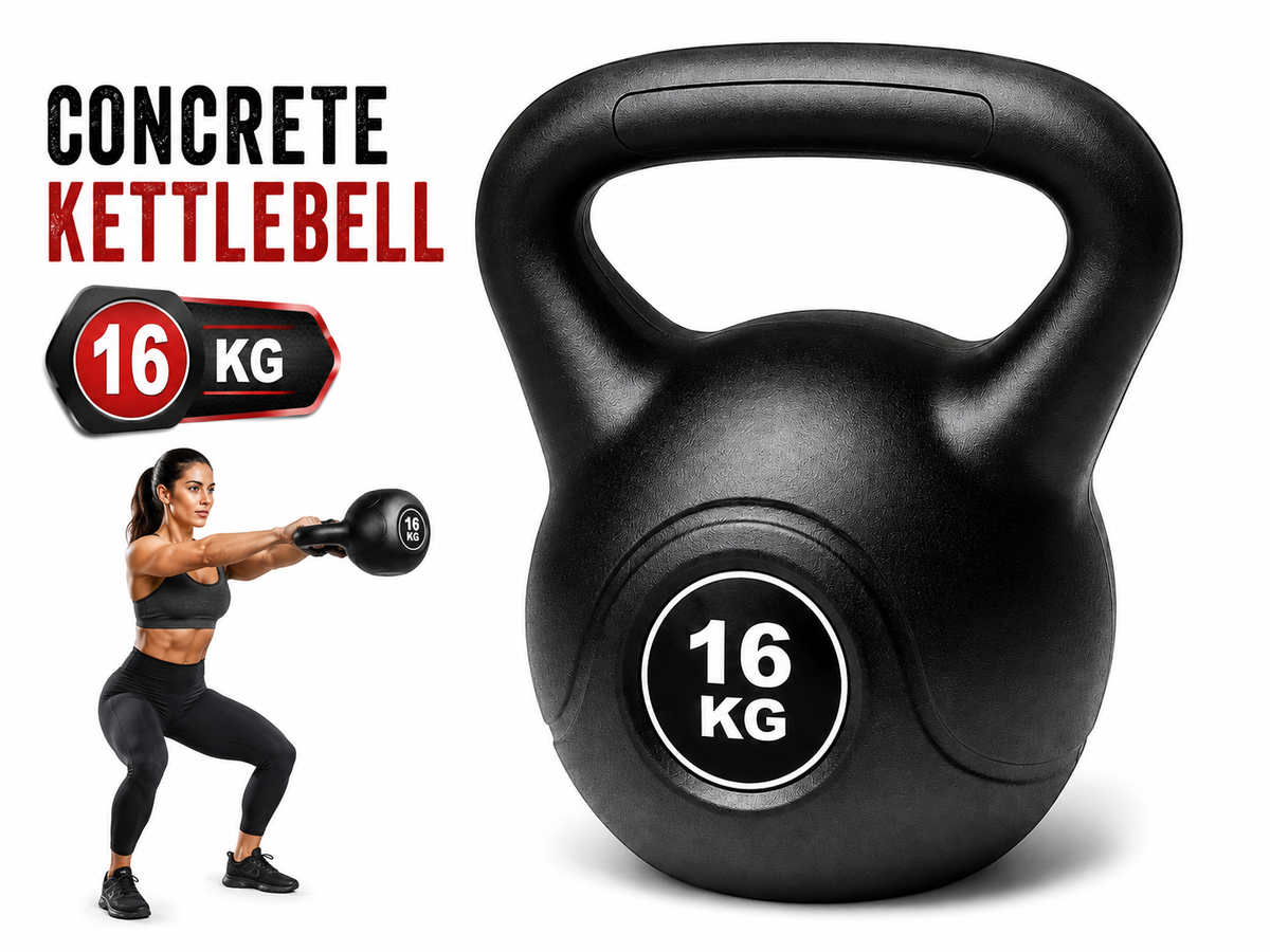 16kg Kettlebell Weight Concrete Filled Kettle Bell
