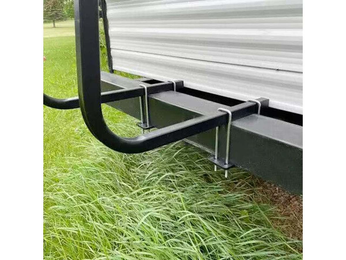 RV Bumper Tote Tank Carrier Rack Steel Holder
