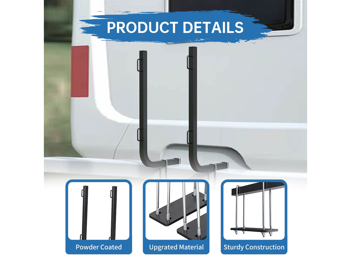 RV Bumper Tote Tank Carrier Rack Steel Holder