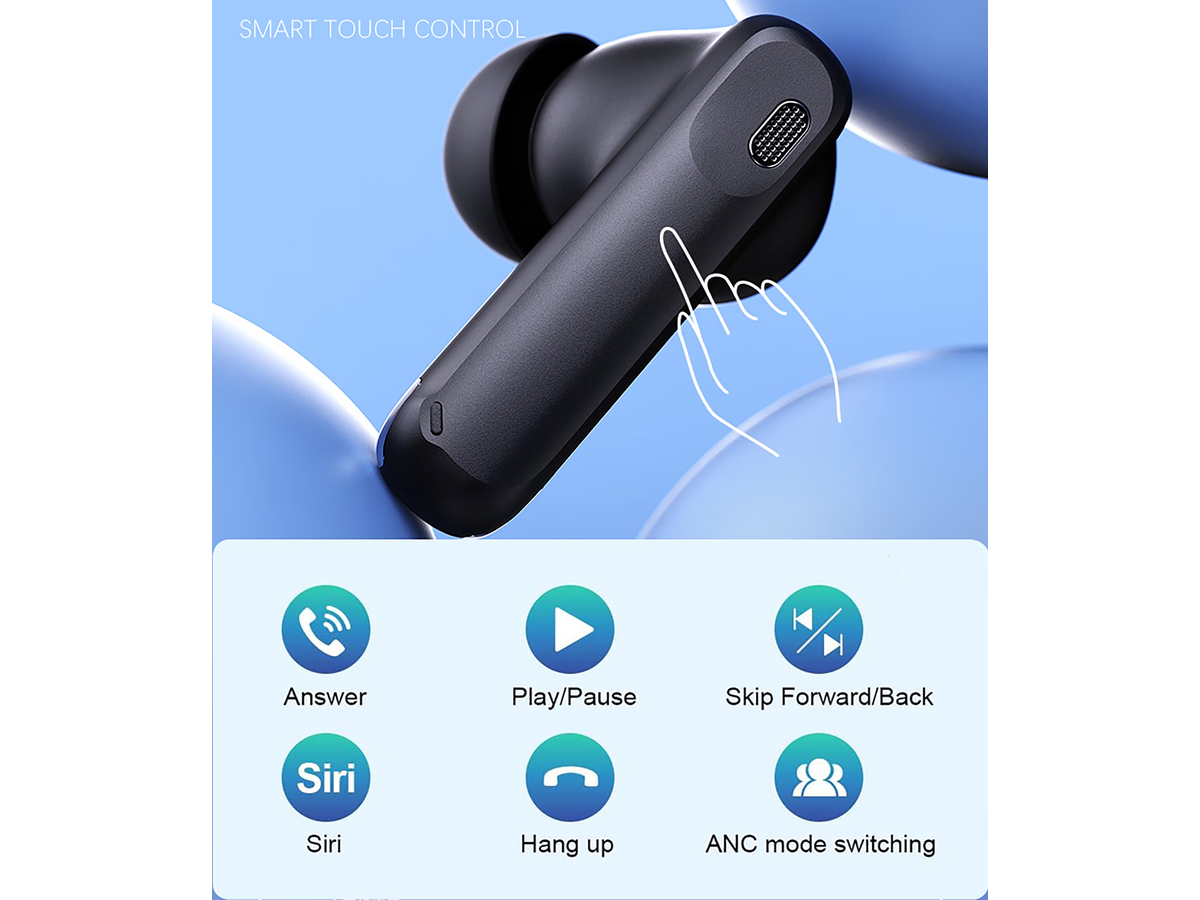 Wireless Bluetooth Earbuds with Touchscreen Charging Case