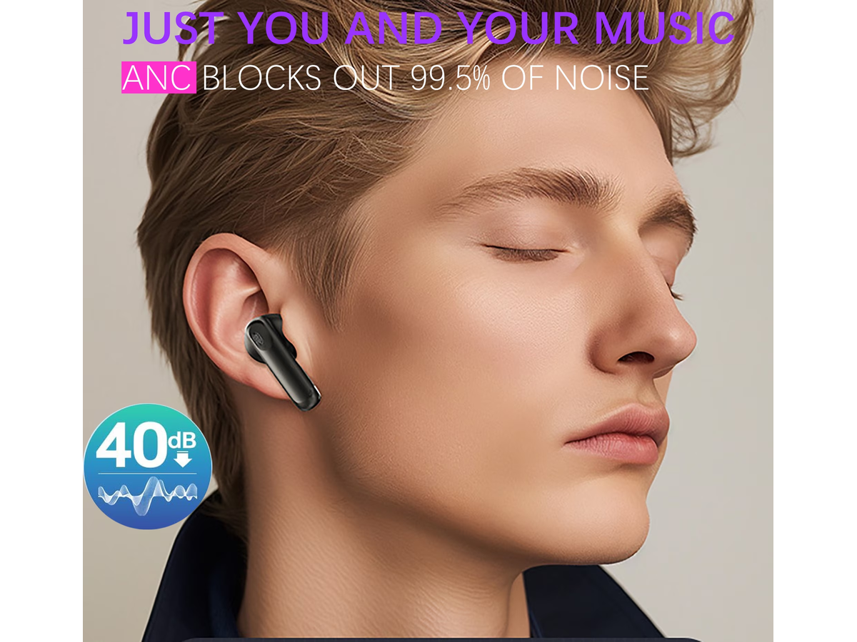 Wireless Bluetooth Earbuds with Touchscreen Charging Case