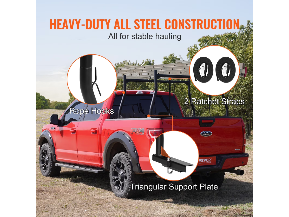Truck Bed Rack Heavy Duty Adjustable Pickup Rack