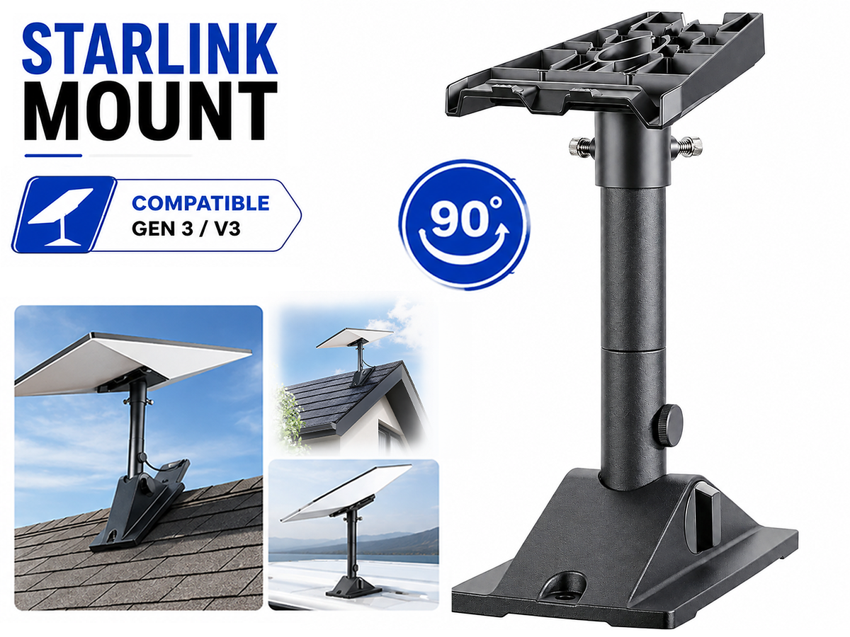 Starlink Gen 3 Mount Kit Aluminium Roof Wall Pole Mount