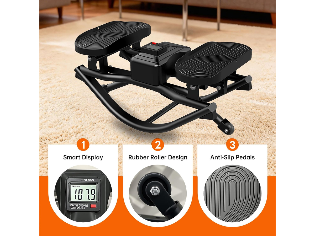 Steppers exercise fitness machine with Resistance Bands