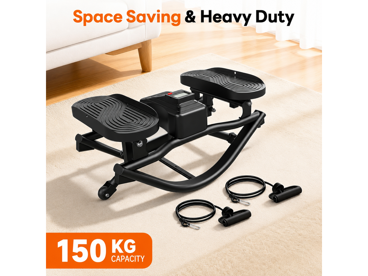 Steppers exercise fitness machine with Resistance Bands