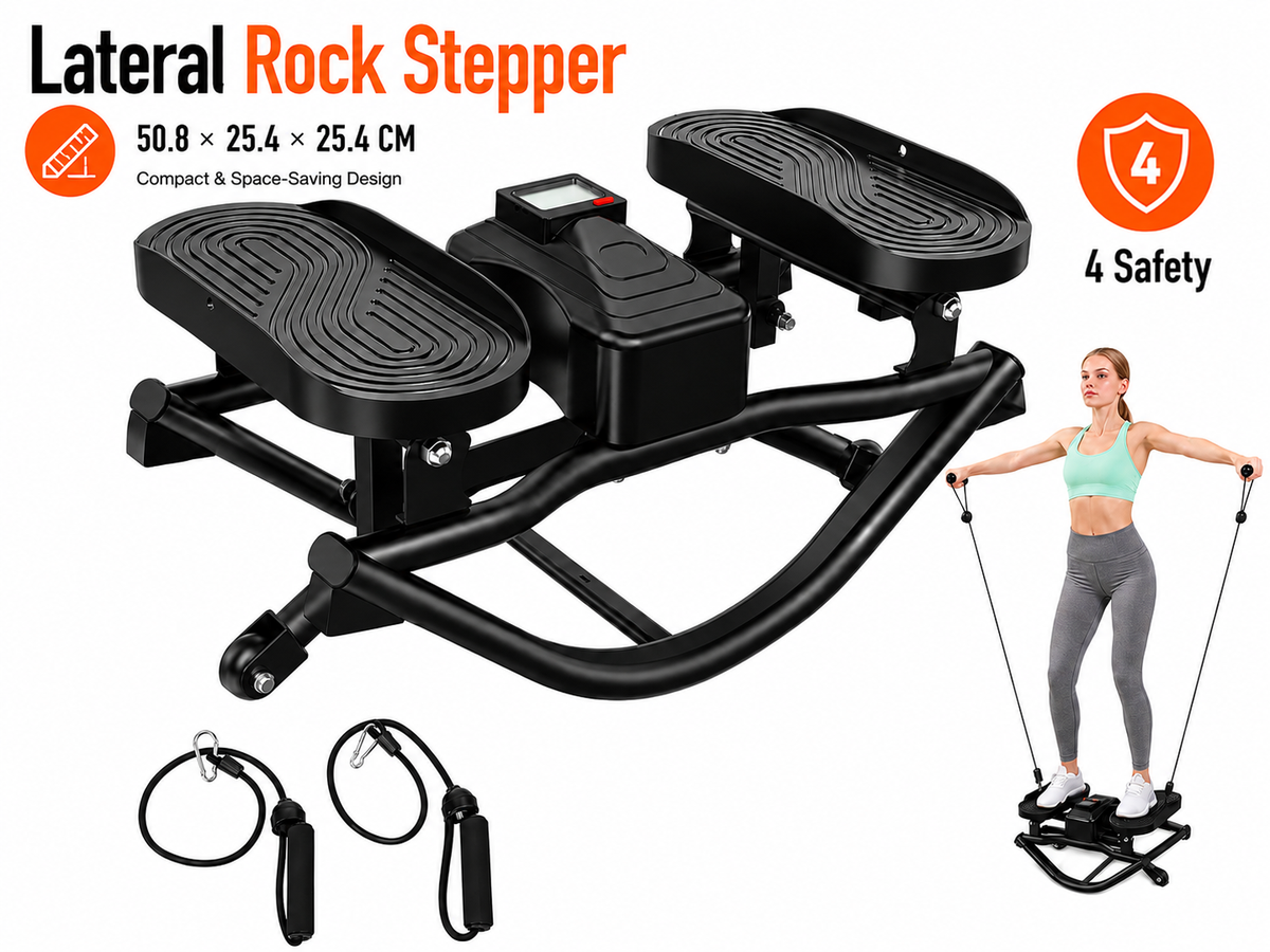 Steppers exercise fitness machine with Resistance Bands