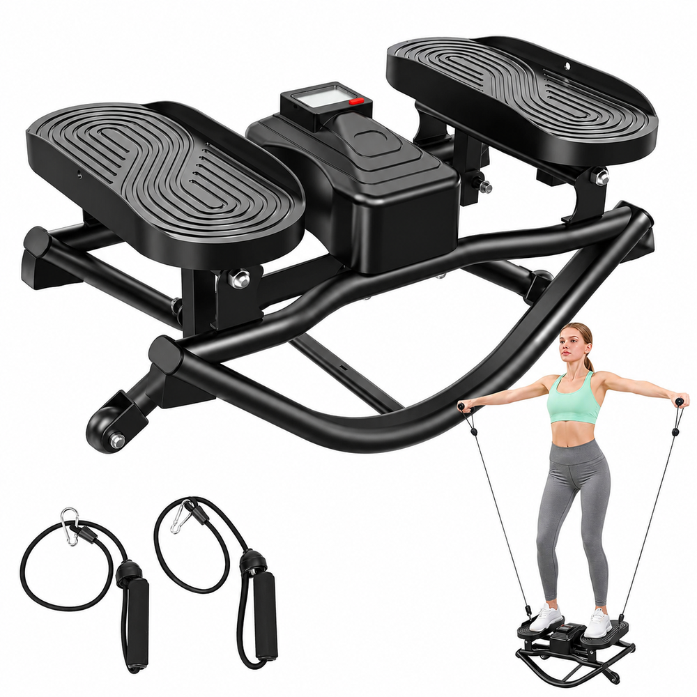 Steppers exercise fitness machine with Resistance Bands