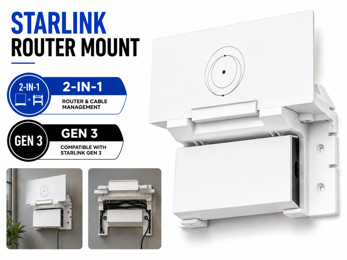 Starlink Gen 3 Router Mount 2 in 1 Wall Holder