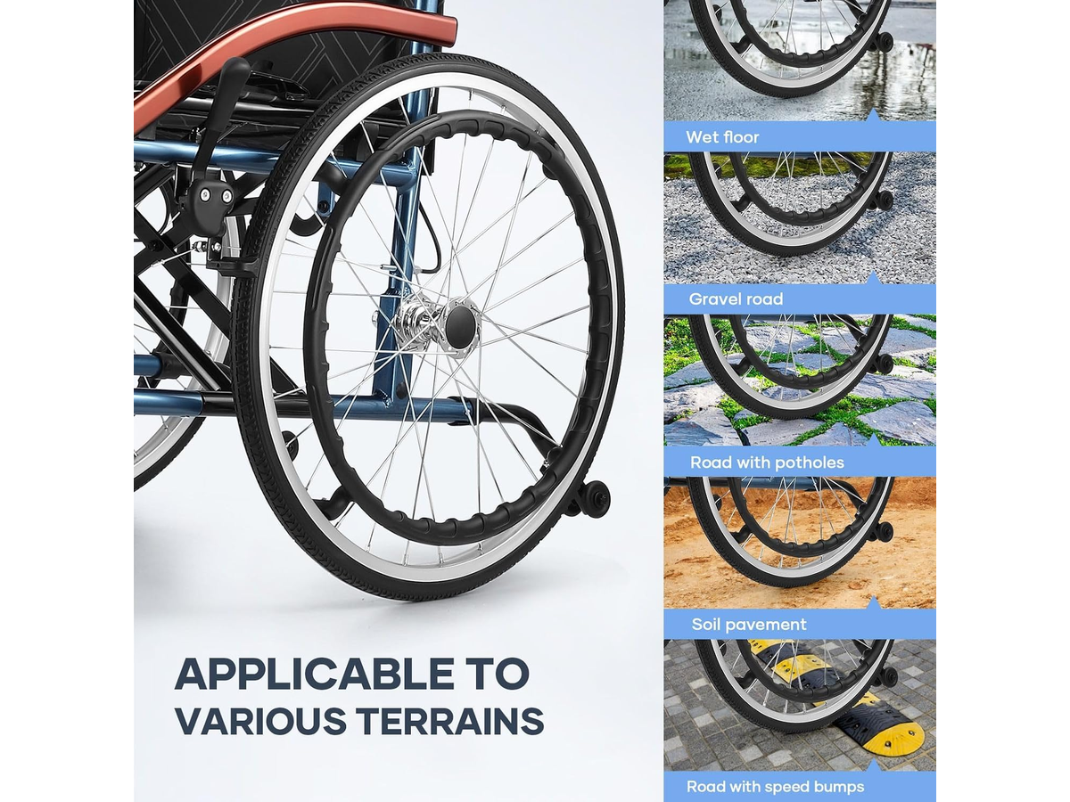 Folding Wheelchair Lightweight Transit Chair