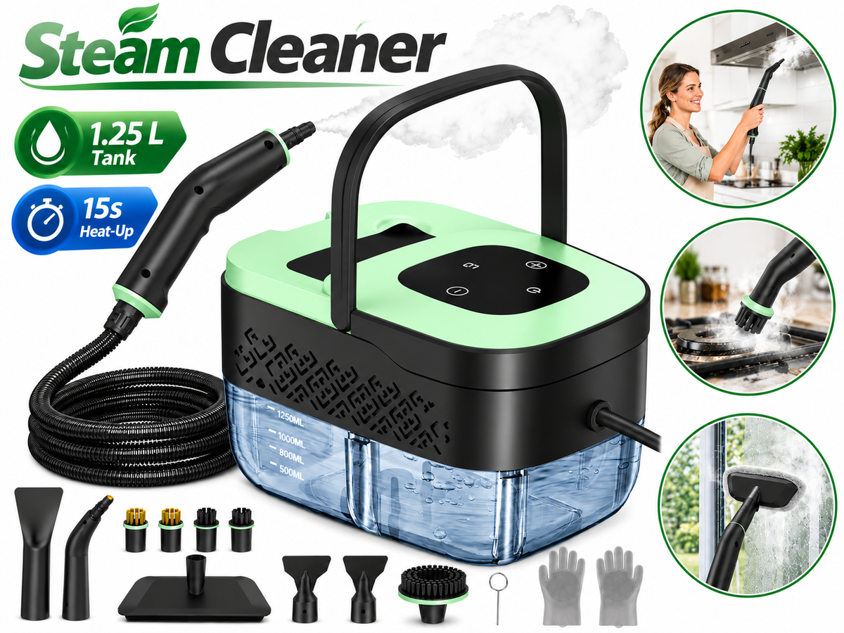 Portable Steam Cleaner 1500W Handheld Steamer