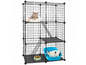 Cat Cage Enclosure Crate 3 Tier Detachable Indoor Pet Cage
