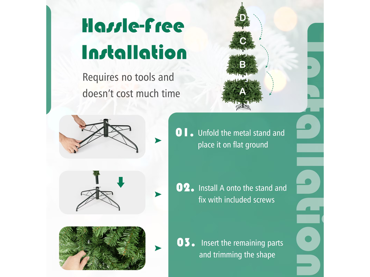 Christmas Tree 9Ft with Metal Stand