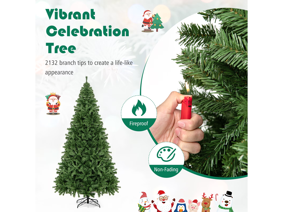 Christmas Tree 9Ft with Metal Stand