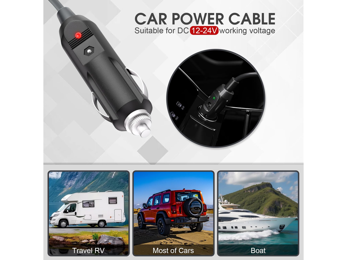 Starlink Mini 3 in 1 DC Power Cable 5M 100W USB C 12V Car Charger